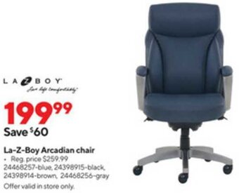 Staples La-Z-Boy Arcadian Chair offer