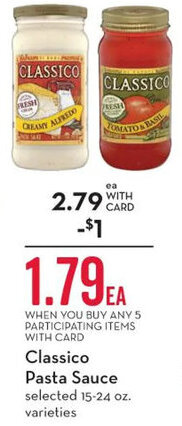 Mariano's Classico Pasta Sauce offer