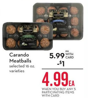 Mariano's Carando Meatballs offer