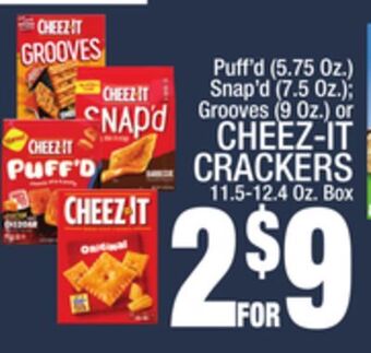 C Town Cheez-it crackers 11.5-12.4 oz. box offer