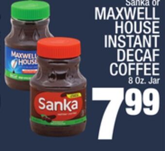 C Town Maxwell house instant decaf coffee offer