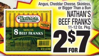 C Town Nathan's beef franks offer