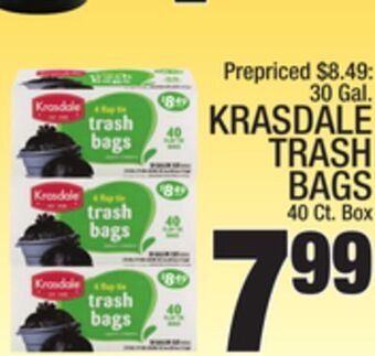 C Town Krasdale trash bags offer