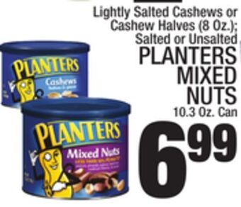 C Town Planters mixed nuts 10.3 oz. can offer