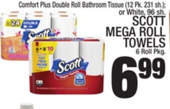 C Town Scott mega roll towels 6 roll pkg offer