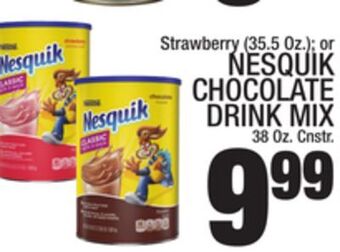 C Town Nesquik chocolate drink mix 38 oz. cnstr offer