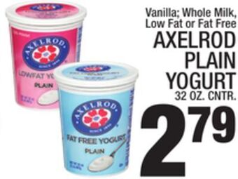 C Town Axelrod plain yogurt offer