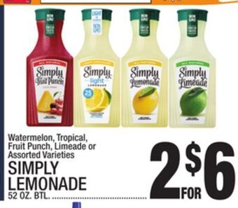 C Town Simply lemonade offer