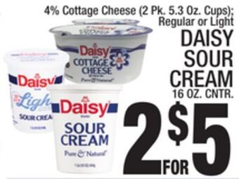 C Town Daisy sour cream 16 oz. cntr offer