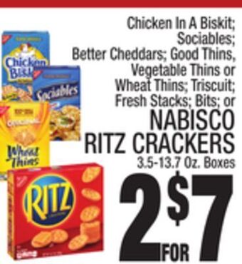 C Town Nabisco ritz crackers offer