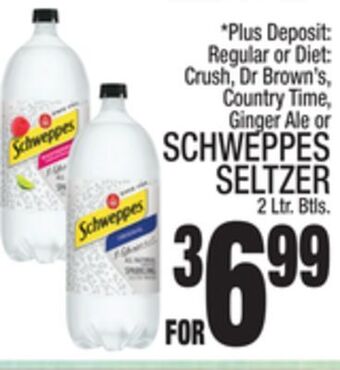 C Town Schweppes seltzer offer