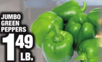 C Town Jumbo green peppers offer