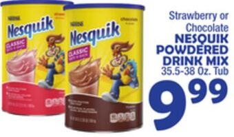 Bravo Supermarkets Nesquik powdered drink mix offer