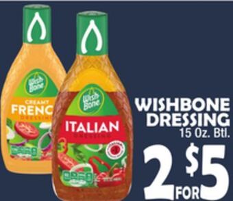 Bravo Supermarkets Wishbone dressing offer