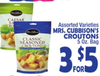 Bravo Supermarkets Mrs. cubbison's croutons offer