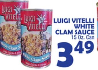 Bravo Supermarkets Luigi vitelli white clam sauce offer