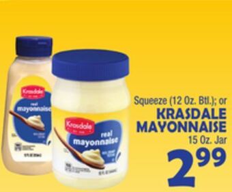 Bravo Supermarkets Krasdale mayonnaise, 15 oz. jar offer