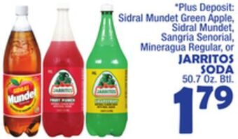 Bravo Supermarkets Jarritos soda offer