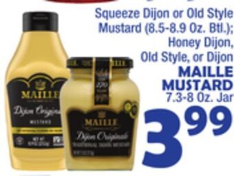 Bravo Supermarkets Maille mustard, 7.3-8 oz. jar offer