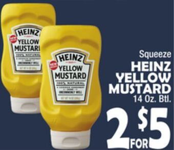 Bravo Supermarkets Heinz yellow mustard offer