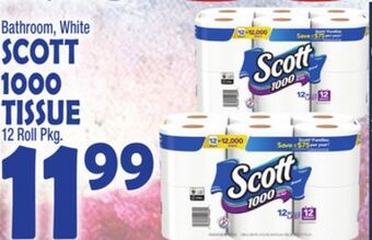 Bravo Supermarkets Scott 1000 tissue offer