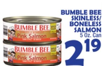 Bravo Supermarkets Bumble bee skinless/boneless salmon offer