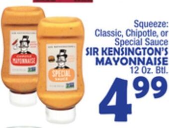 Bravo Supermarkets Sir kensington's mayonnaise offer