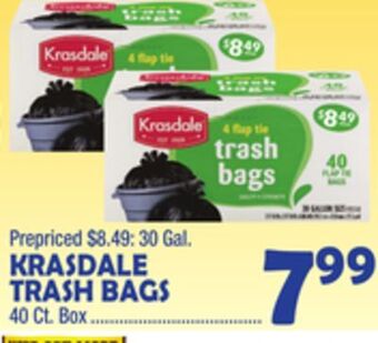 Bravo Supermarkets Krasdale trash bags offer
