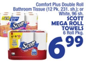 Bravo Supermarkets Scott mega roll towels, 6 roll pkg offer