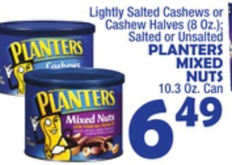 Bravo Supermarkets Planters mixed nuts, 10.3 oz. can offer