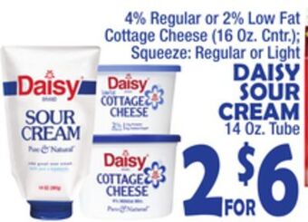 Bravo Supermarkets Daisy sour cream 14 oz. tube offer