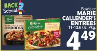 Bravo Supermarkets Marie callender's entrees offer