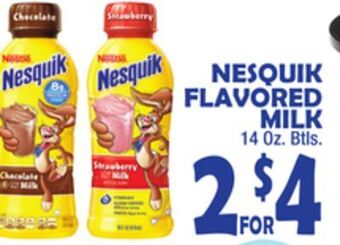 Bravo Supermarkets Nesquik flavored milk offer