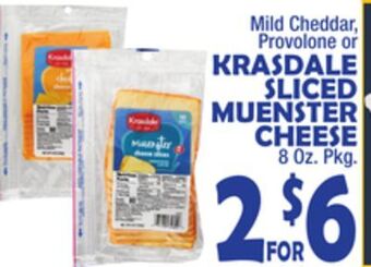 Bravo Supermarkets Krasdale sliced muenster cheese offer
