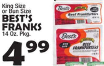 Bravo Supermarkets Best's franks offer