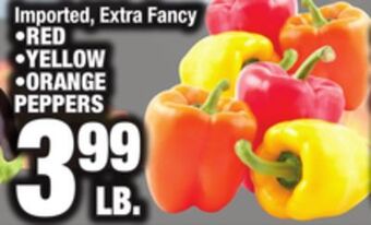 Bravo Supermarkets Red, yellow, orange peppers offer