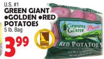 Bravo Supermarkets Green giant golden red potatoes offer