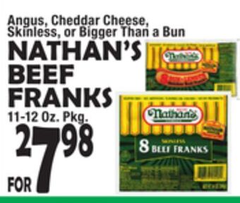 Bravo Supermarkets Nathan's beef franks offer