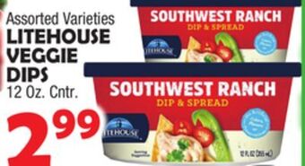 Bravo Supermarkets Litehouse veggie dips offer