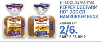 Kings Food Markets Pepperidge farm hot dog or hamburger buns offer