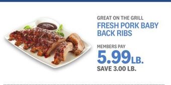 Kings Food Markets Fresh pork baby back ribs offer