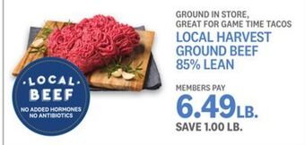 Kings Food Markets Local harvest ground beef 85% lean offer