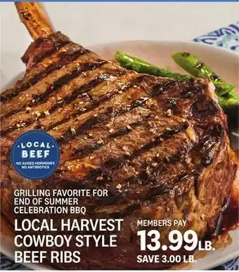Kings Food Markets Local harvest cowboy style beef ribs offer
