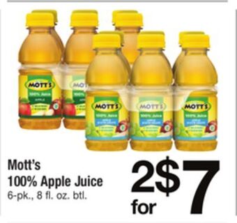 ACME Mott's 100% apple juice offer