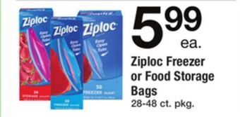 ACME Ziploc freezer or food storage bags offer