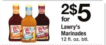 ACME Lawry's marinades offer