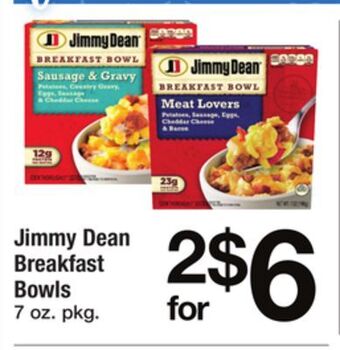 ACME Jimmy dean breakfast bowls offer