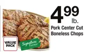 ACME Pork center cut boneless chops offer