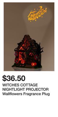 Bath & Body Works Witches cottage nightlight projector wallflowers fragrance plug offer