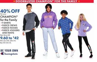 Boscov's Champion® for the family offer